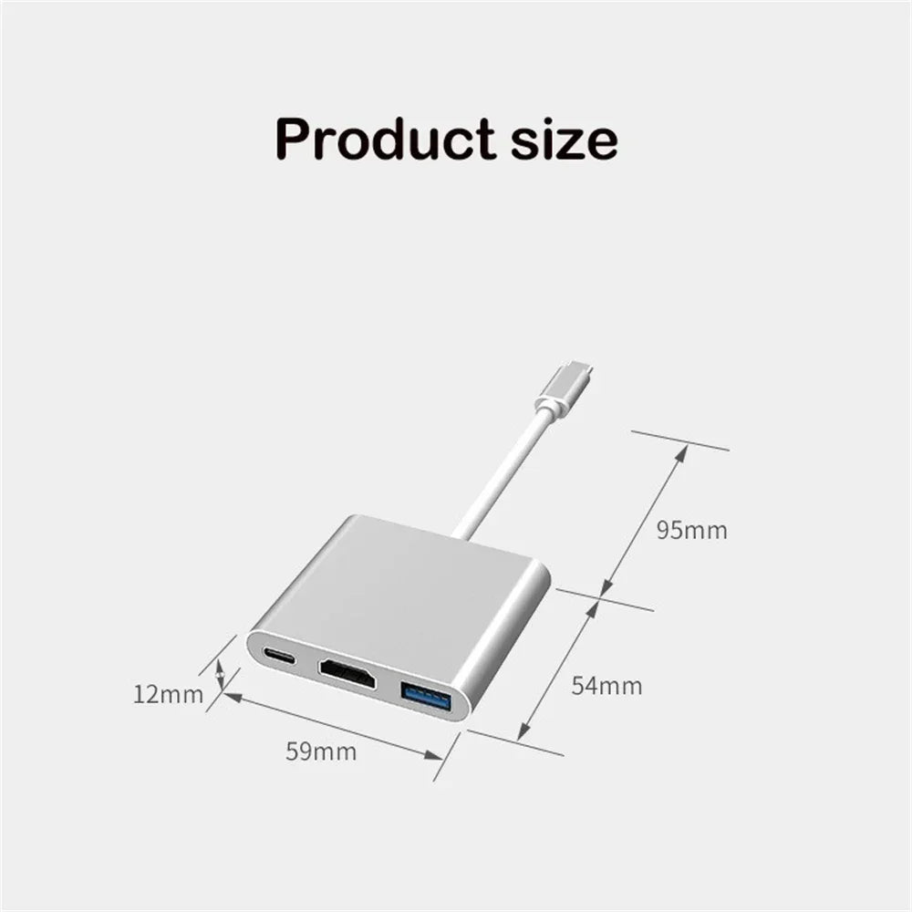 Adapter | 3 in 1 USB-C / HDMI + Type-C + USB