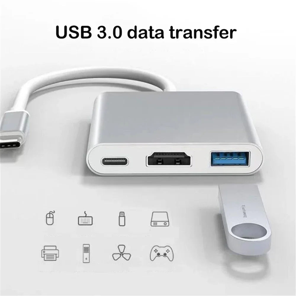 Adapter | 3 in 1 USB-C / HDMI + Type-C + USB